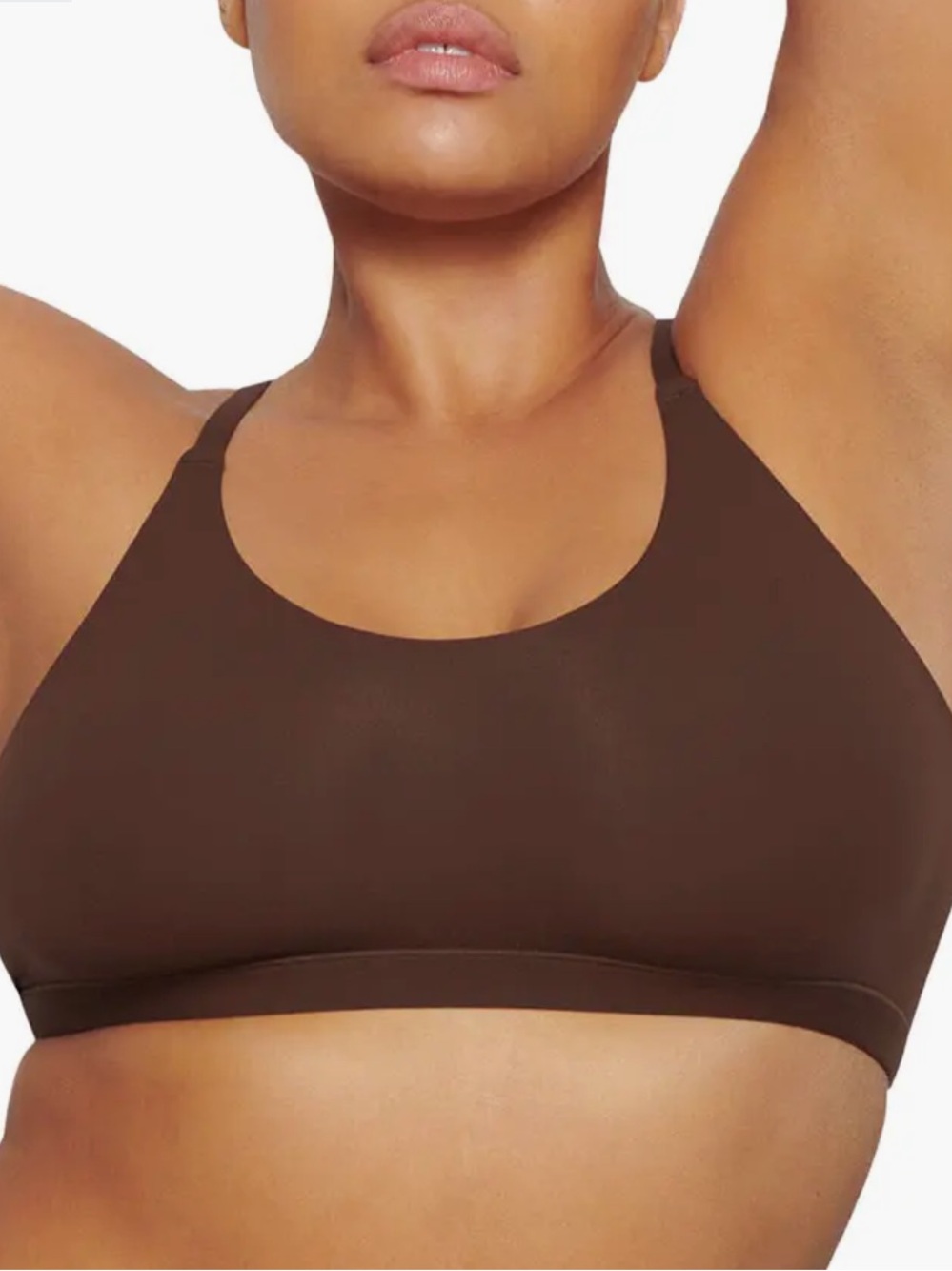 SKIMS Brown Scoop Bralette
